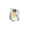 Plug bijou aluminium or et noir S - Hidden Eden