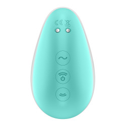 Stimulateur Pixie Dust air pulsé et vibrations - rose et menthe