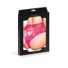 Tanga sexy rose à laçage