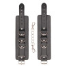 Menottes Premium en cuir noir - Ouch! by Shots