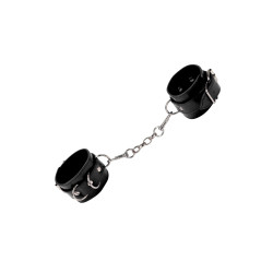 Menottes Premium en cuir noir - Ouch! by Shots