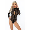 Body zippé tulle léopard F287