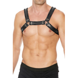 Harnais Buckle Bulldog noir - Ouch!