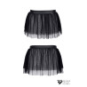 Mini jupe noire en maille transparente - Regnes