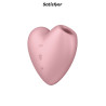 Double stimulateur Cutie Heart rose - Satisfyer