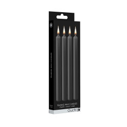 4 bougies SM noires Large - Ouch!