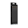 4 bougies SM noires Large - Ouch!