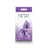 Plug bijou aluminium chromé violet M