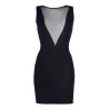 Robe noire V-9209 - Axami