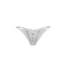 String ouvert à strass blanc