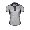 Polo en maille noire transparente - Regnes