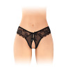 String ouvert Alicia noir - Fashion Secret