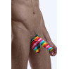 Cache-sexe multicolore