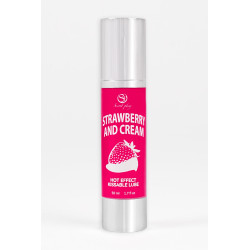 Lubrifiant chauffant goût fraise chantilly - Secret Play