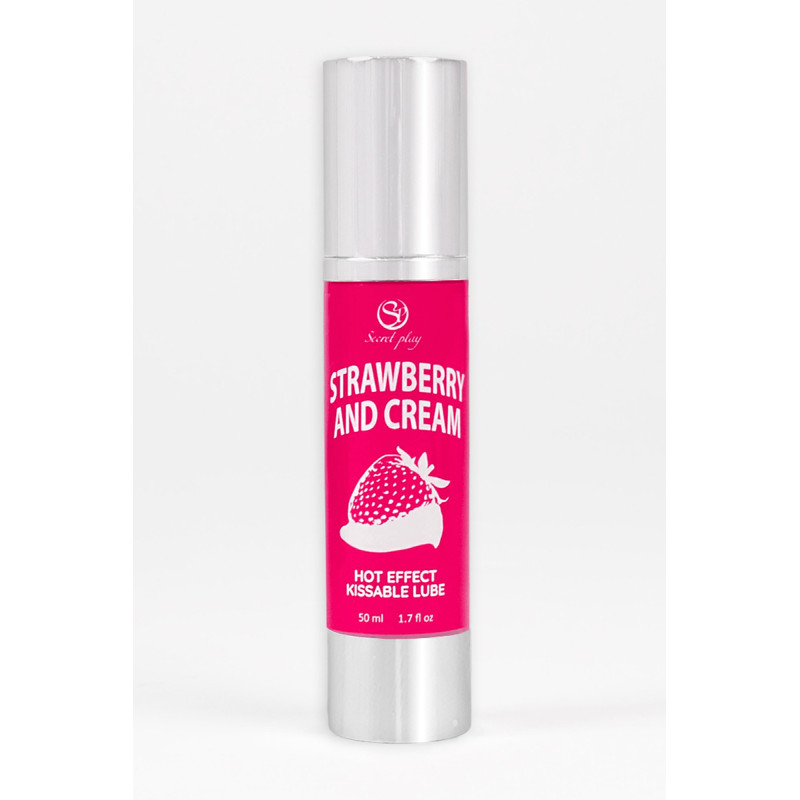 Lubrifiant chauffant goût fraise chantilly - Secret Play