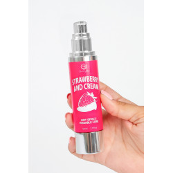 Lubrifiant chauffant goût fraise chantilly - Secret Play