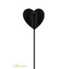 Tapette coeur avec pompon fuchsia - Sweet Caress