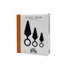kit d'entrainement anal 3 plugs silicone - Litolu