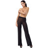 Pantalon en maille pailletée Onyx F374 - Noir Handmade