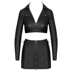 Ensemble top et jupe courte noir - Cottelli PARTY 