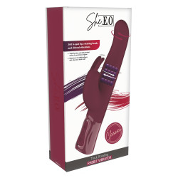 Vibro Rabbit rotatif triple stimulation XXL - She.E.O