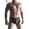 Shorty ouvert noir wetlook - Regnes