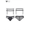 Porte-jarretelles et slip noir - Regnes