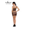 Robe nue résille BS090 - Noir