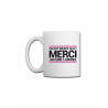 Mug blanc J&M - On dit merci qui ?