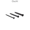 Set de 3 plugs urétraux Grands clous - Ouch!