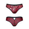 Slip type brésilien zébré rouge et noir - Regnes