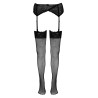 Bas résille noir - Cotelli Legwear