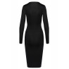 Robe noire à manches longues -  Cotelly Party