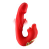 Vibromasseur rabbit 3-en-1 Kissy rouge - Yoba