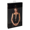 Top style corset Vixen F365 - Noir Handmade