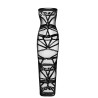 Robe bustier Bondesque F358 - Noir Handmade