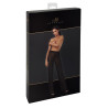Pantalon en maille pailletée Onyx F374 - Noir Handmade