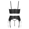 Ensemble lingerie 3 pièces avec porte-jarretelles - Cottelli PARTY 