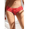 Culotte ouverte dentelle O Rouge - Litolu Lingerie
