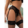 Porte-jarretelles et string Noir - Litolu Lingerie