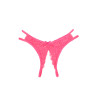 String ouvert dentelle Rose - Litolu Lingerie