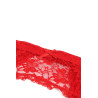 Porte-jarretelles et string Rouge - Litolu Lingerie