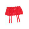 Porte-jarretelles dentelle large Rouge - Litolu Lingerie