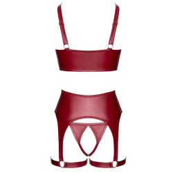 Ensemble seins nus 3 pièces Rouge - Cottelli LINGERIE