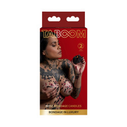 Set 2 bougies rose Bondage - Taboom