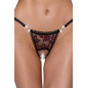 String dentelle ouvert bicolore - Cottelli LINGERIE