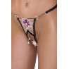 String ouvert Fleur brodée - Cottelli LINGERIE