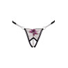 String ouvert Fleur brodée - Cottelli LINGERIE