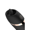 Stimulateur 2 en 1 avec langue vibrante - Rosy Gold