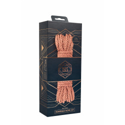 Coffret 3 cordes de bondage Premium - Rosy Gold